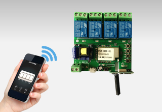WIFI遠程手機APP四路控制器